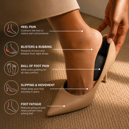 Melo Anti-Blister & Shoe-Sizing Heel Pads (ultra Cushion)